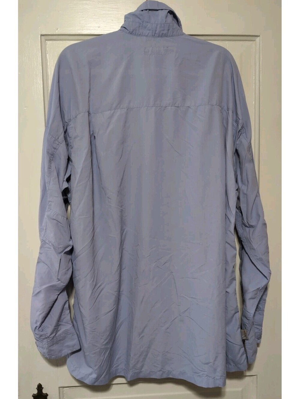 SIMMS Light Blue Fishing Shirt No Fly Zone UPF 50 Long-Sleeve Men's XXL(1419)B - Picture 5 of 8